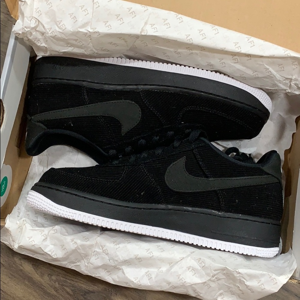 NIKE AIR FORCE 1 LV8 STYLE (GS) black/black-white - Picture 4 of 16